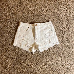 AE White Hi-Rise Shortie